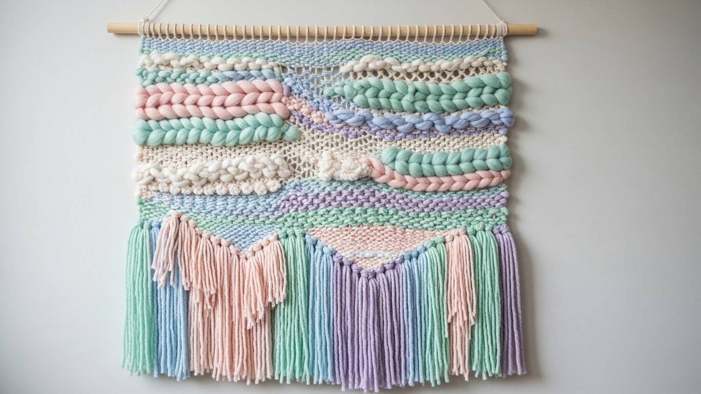 DIY Yarn Wall Weaving