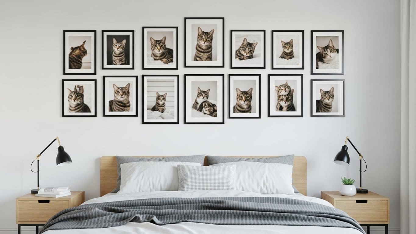 Dedicated Pet Photo Gallery Wall