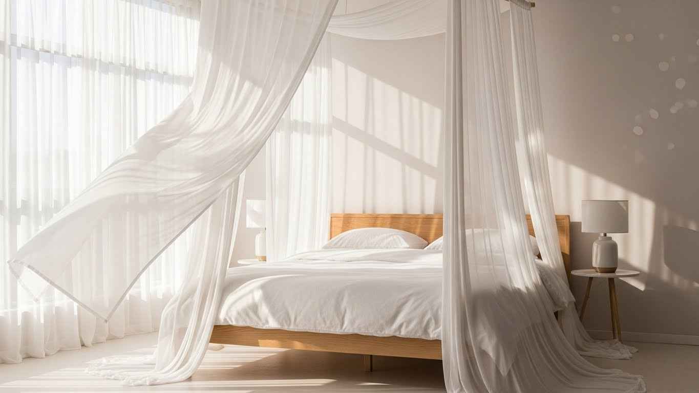 Define Space with a Canopy or Bed Drapery