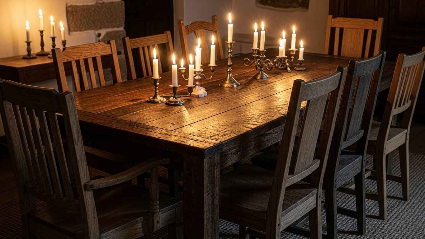 Dramatic Dark Wood Dining Tables