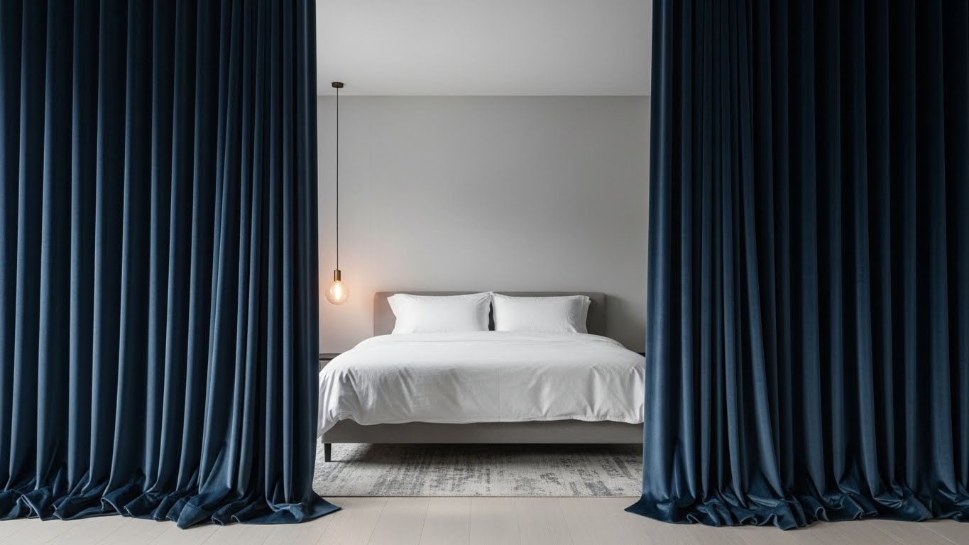 Dramatic Floor-to-Ceiling Curtains