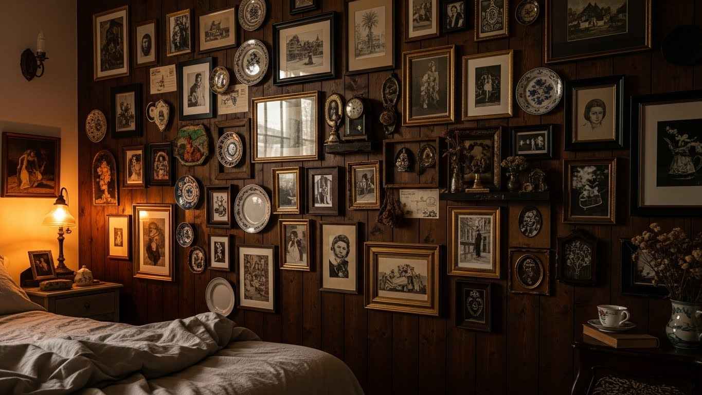 Eclectic Gallery Wall on Wood