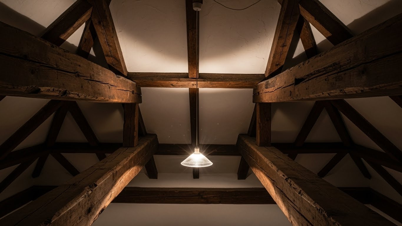 Exposed Wood Beam Emphasis