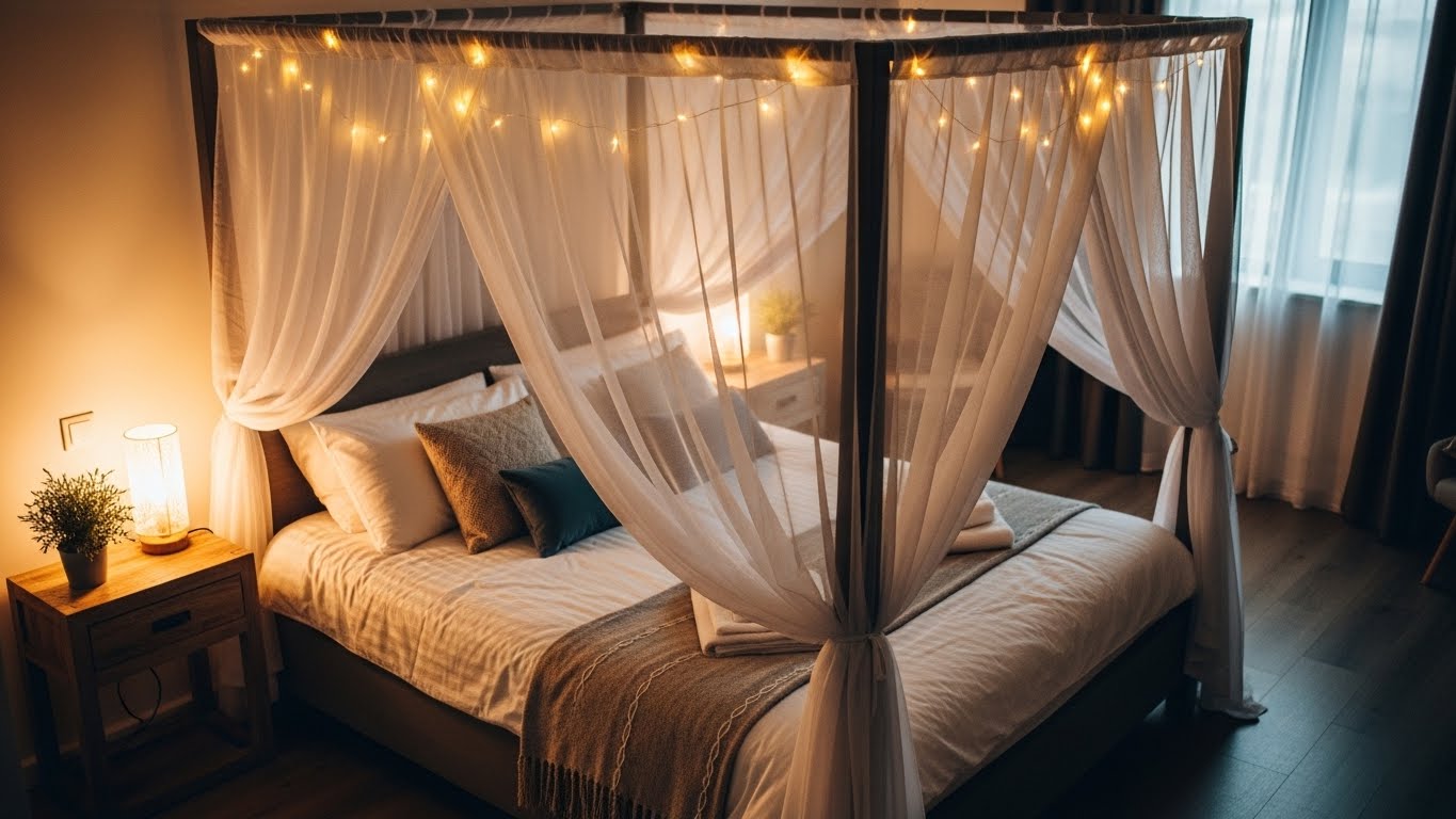 Fairy Tale Canopy Lights for a Romantic Retreat