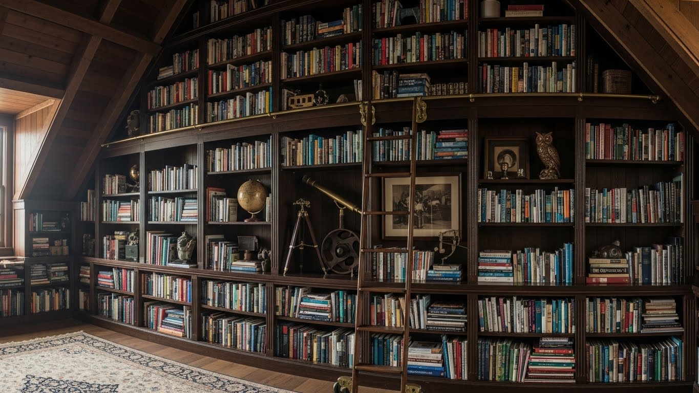 Floor-to-Ceiling Bookcases