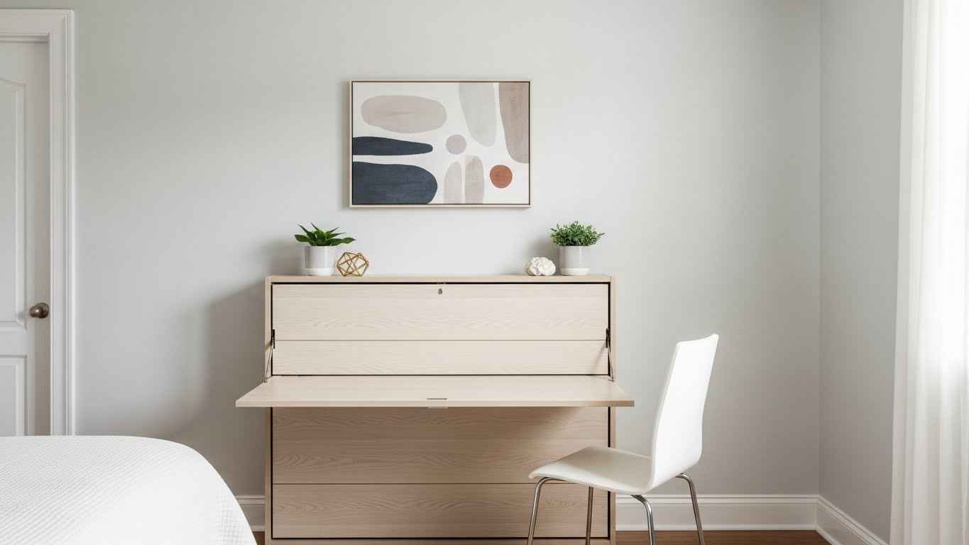 Fold-Down Desks for Dual Duty