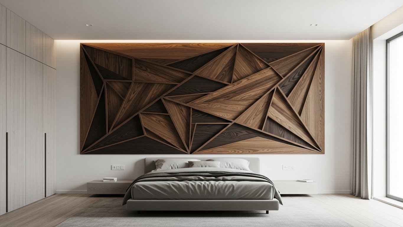 Geometric Wood Accent Patterns