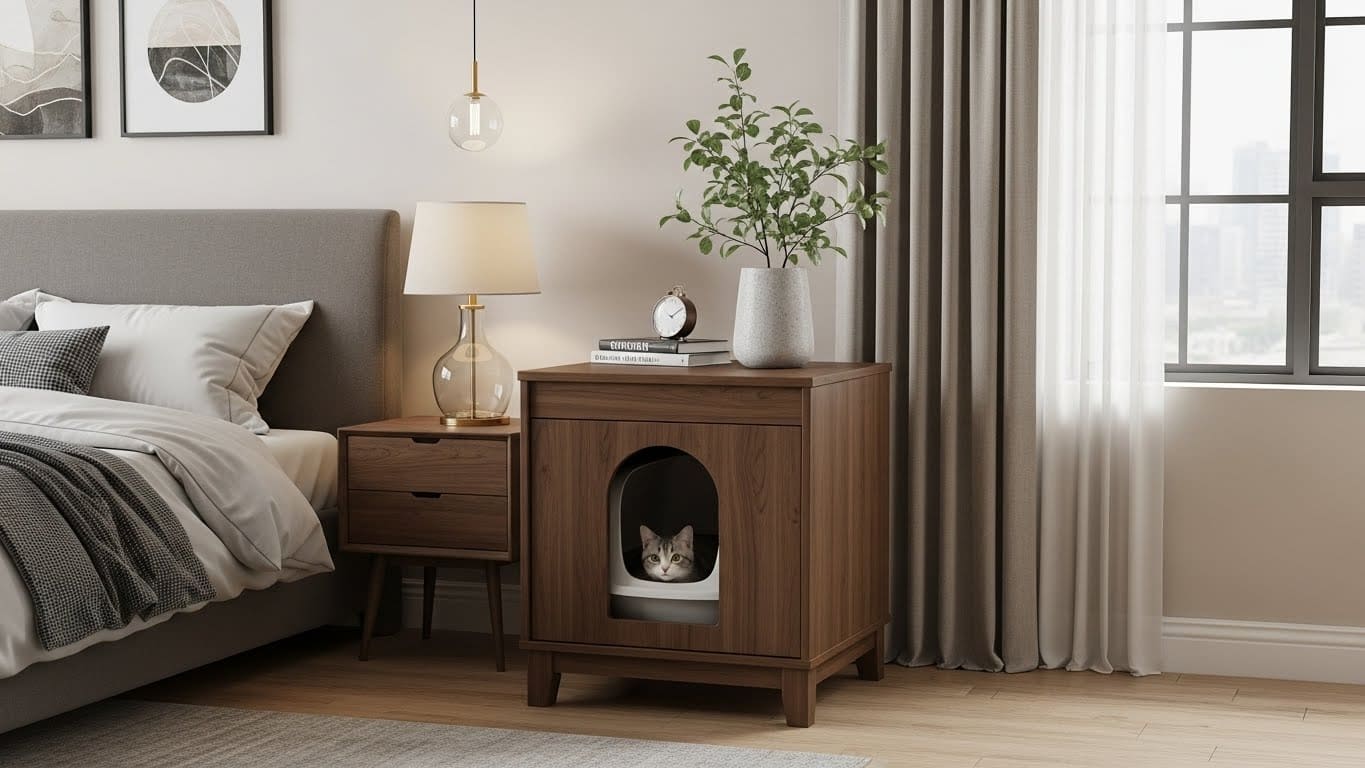 Hidden Litter Box Enclosures