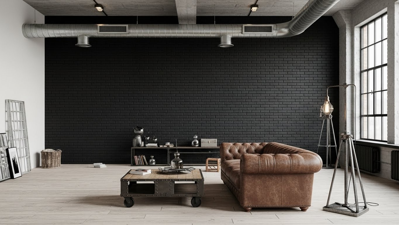 Industrial Loft with a Dark Twist