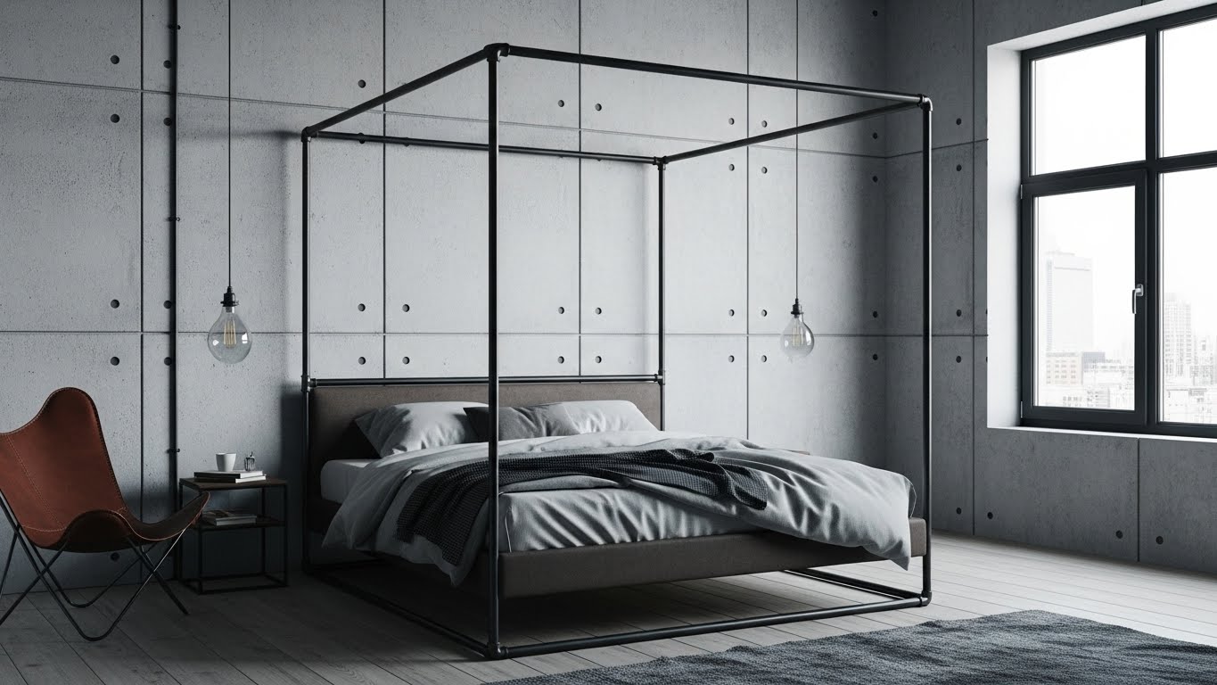 Industrial Pipe Canopy Frame