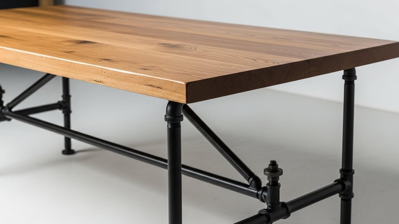 Industrial Pipe Minimalist Desk