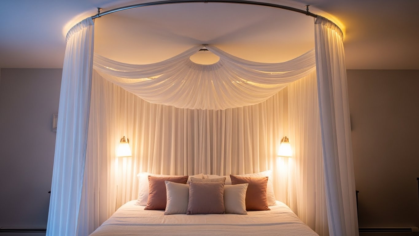 Intimate Ceiling-Mounted Drape Circle