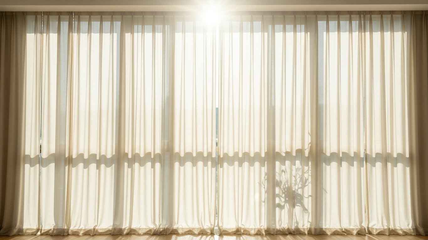 Ivory Sheer Curtains for Soft Light