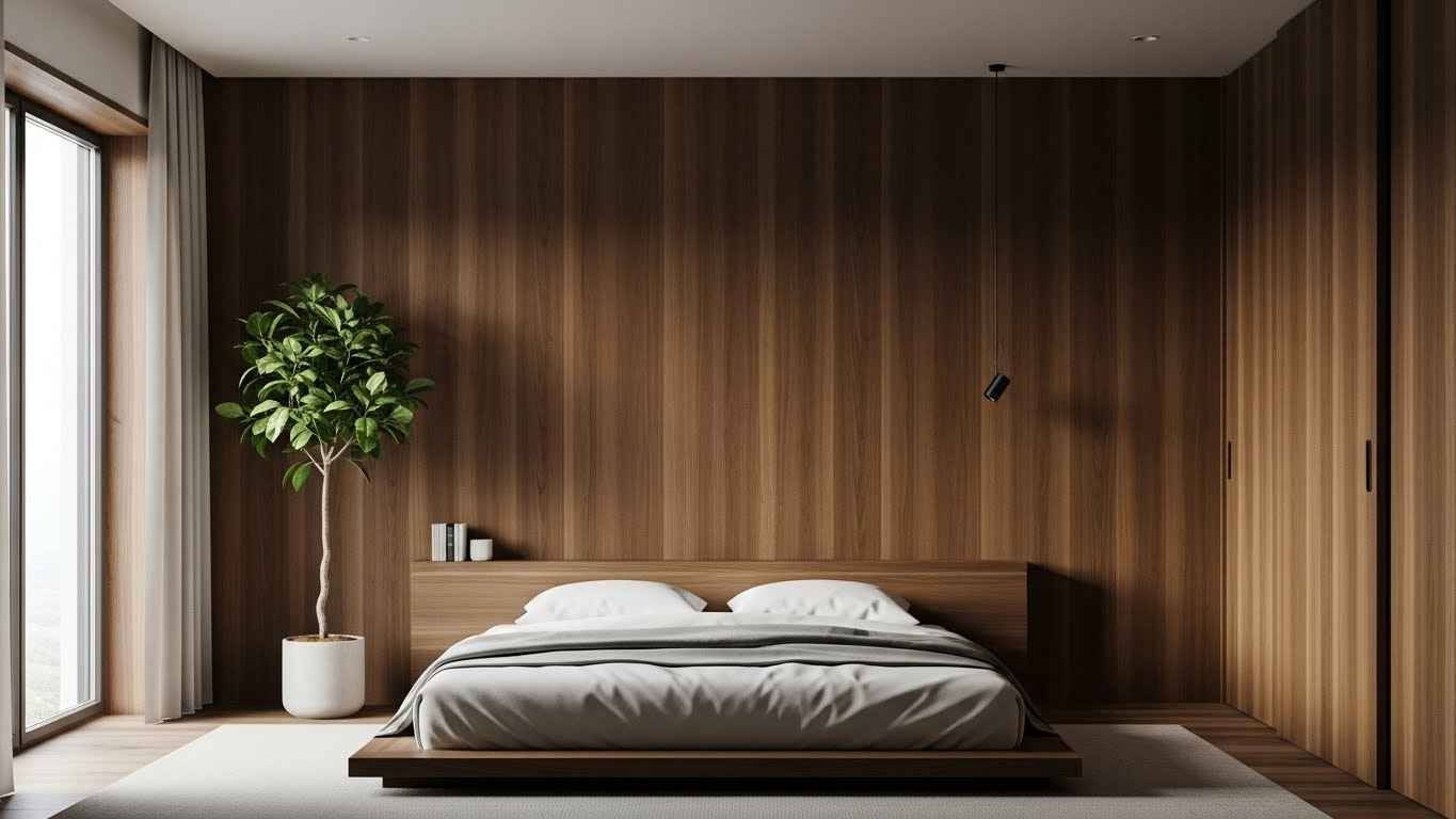 Japandi Serenity with Dark Timber