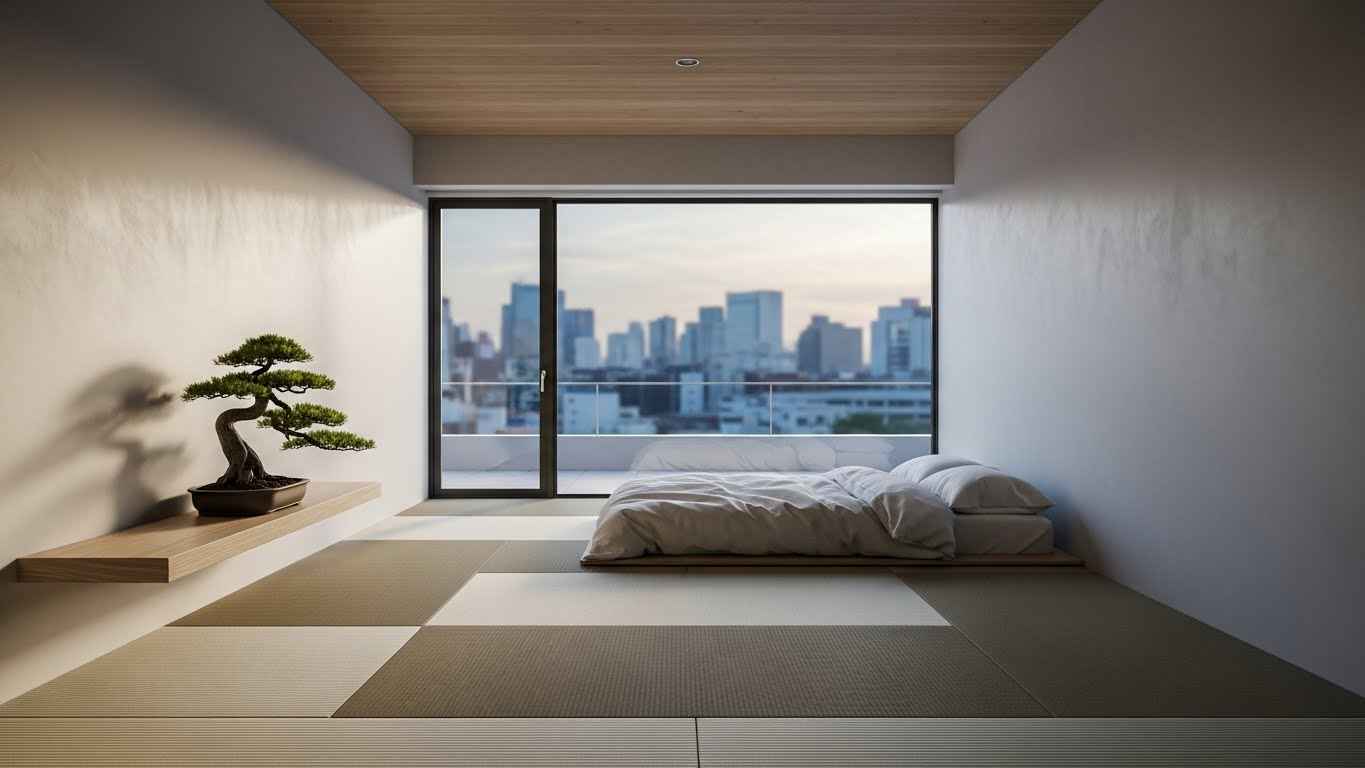 Japanese Zen Rooftop Sanctuary