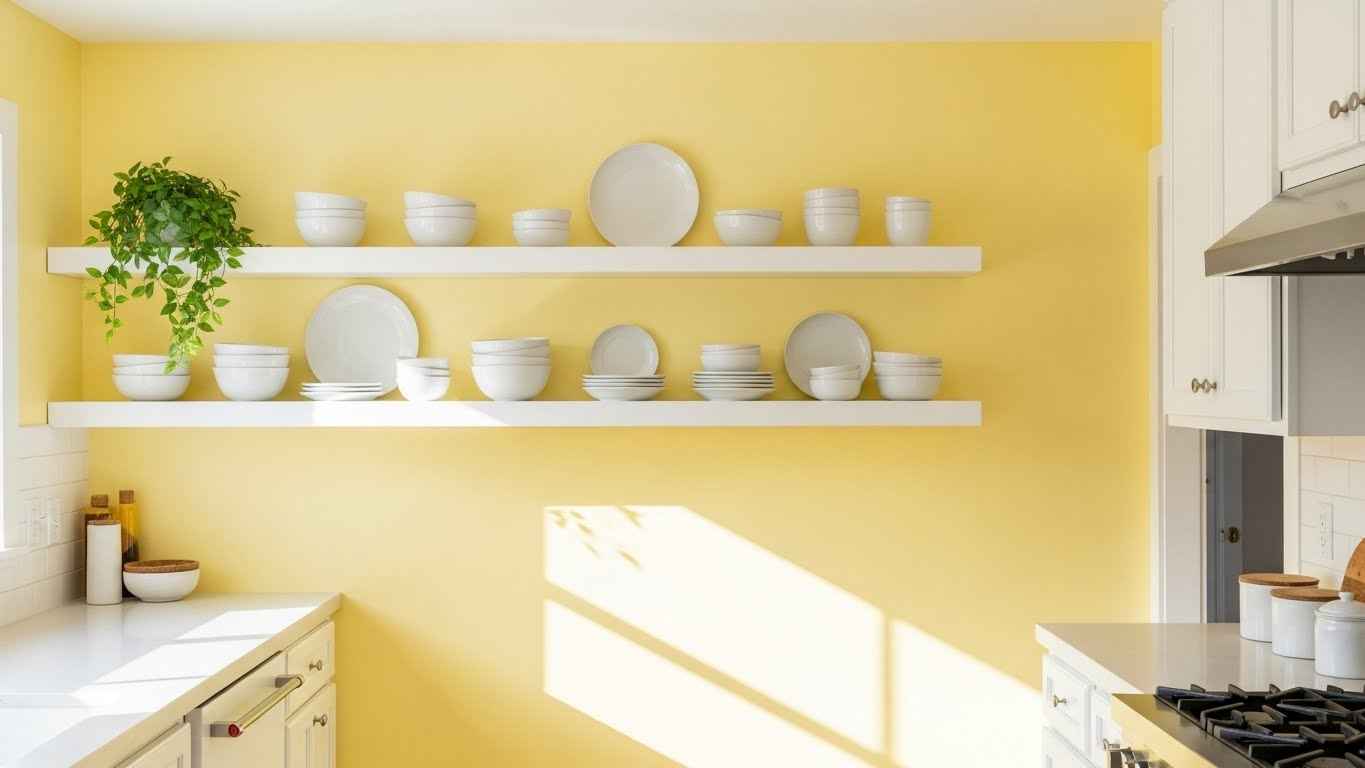 Lemon Yellow Accent Wall