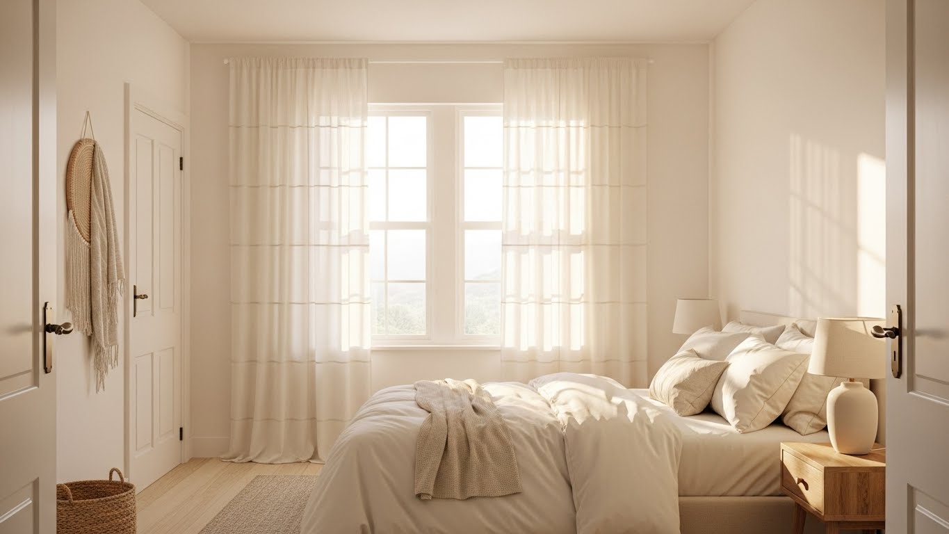 Linen Tufted Curtains for a Breezy Look