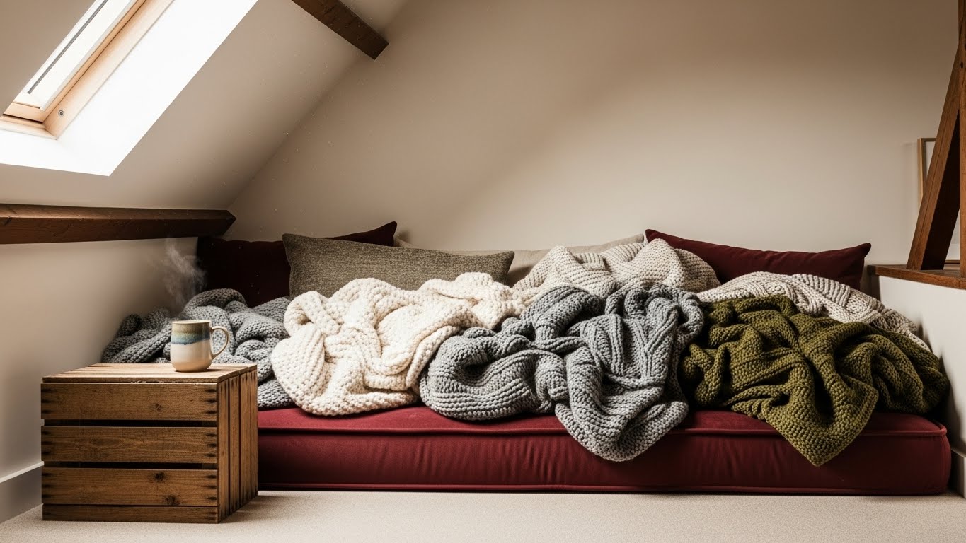 Low-Slung Velvet Seating Nooks