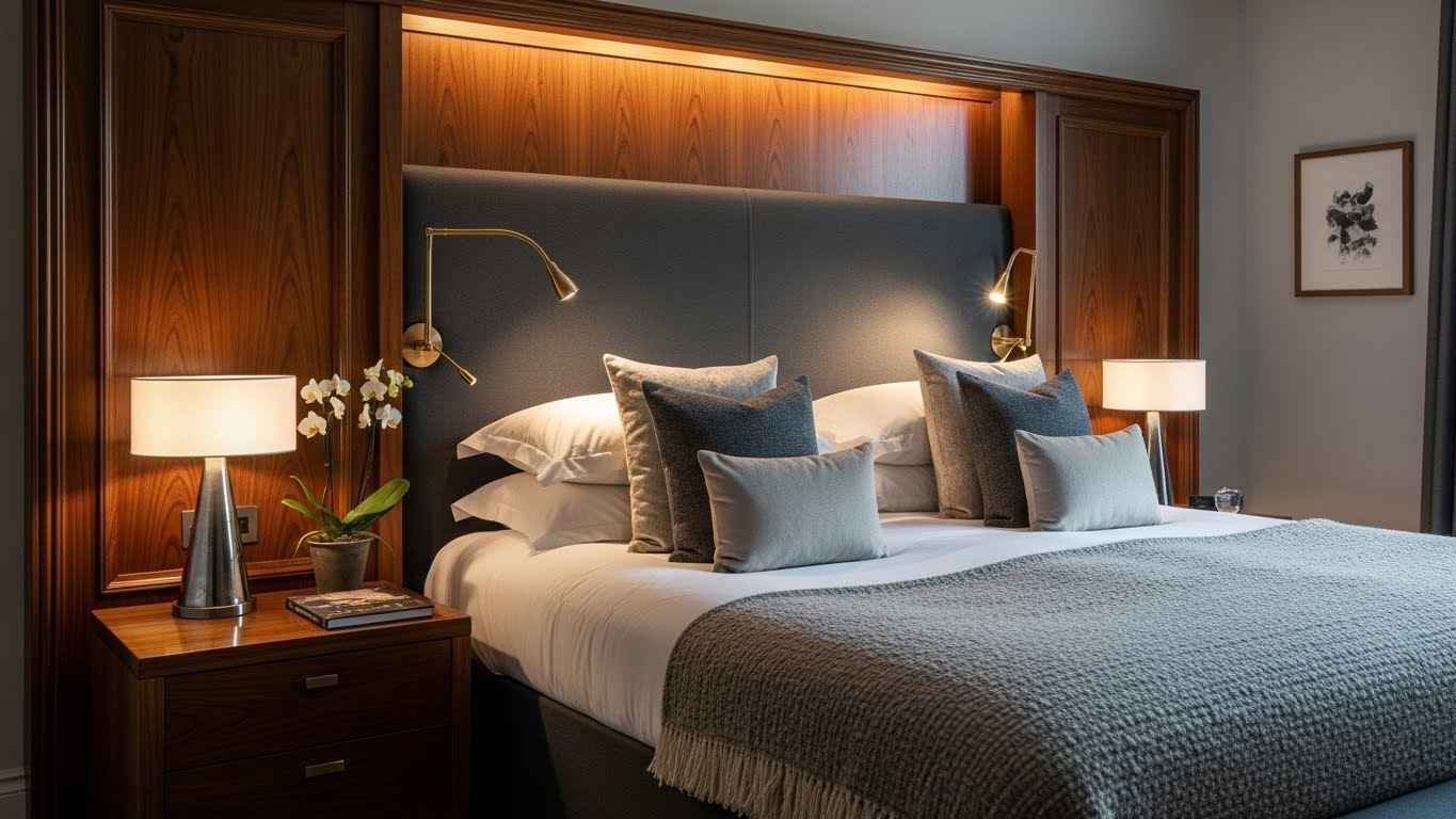 Luxe Hotel-Style Headboard Wall