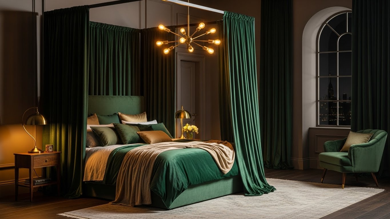 Luxurious Velvet Drapes for Warmth