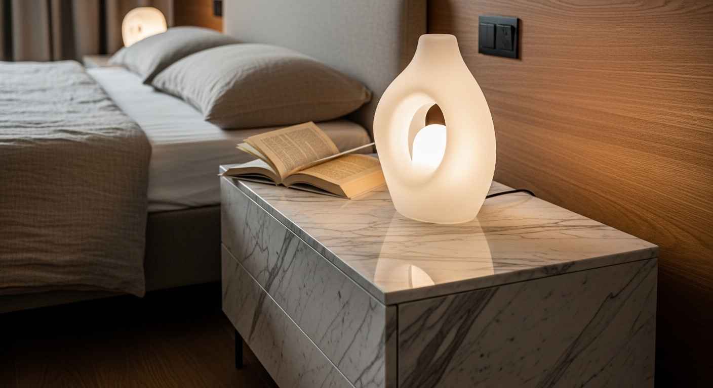 Marble-Topped Nightstands