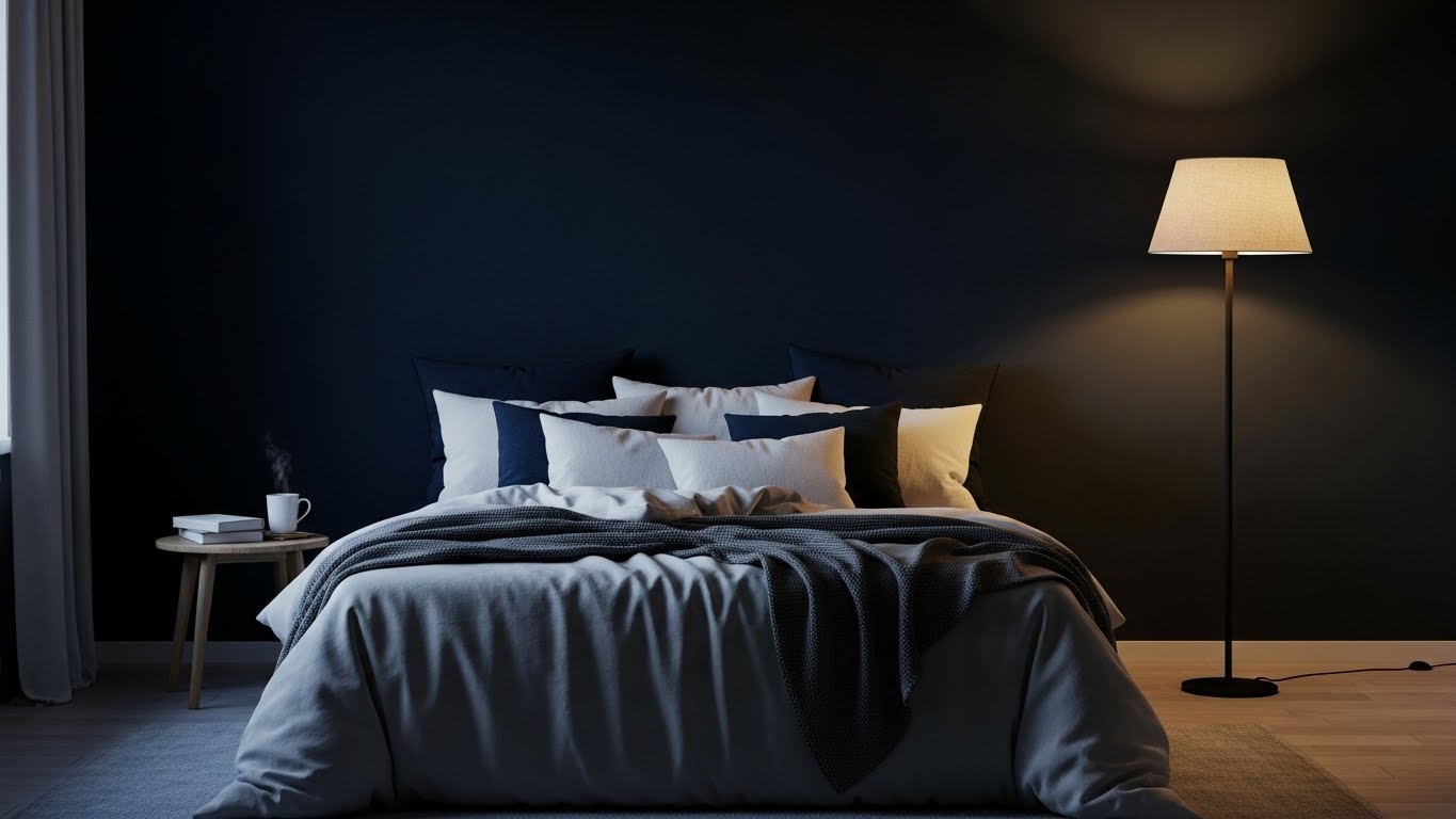 Moody Navy for a Cocooning Retreat