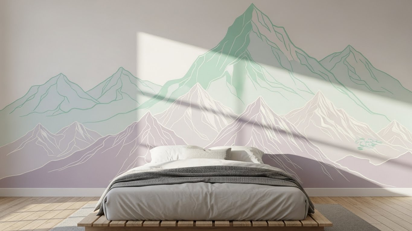 Mountain Scene Wall Decals