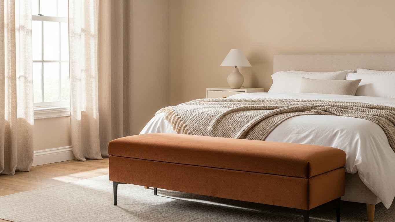 Mushroom-Toned Velvet Accents
