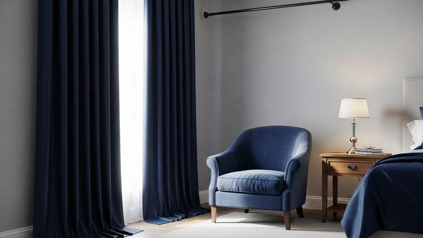 Navy Blue Satin for a Luxe Look