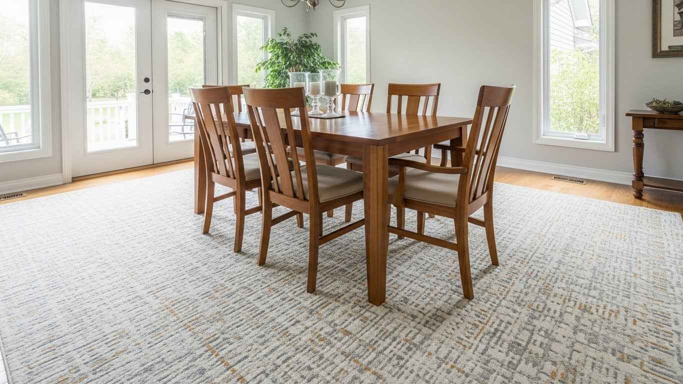 Pattern Play with an Area Rug