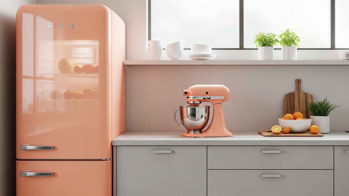 Peach-Colored Appliances