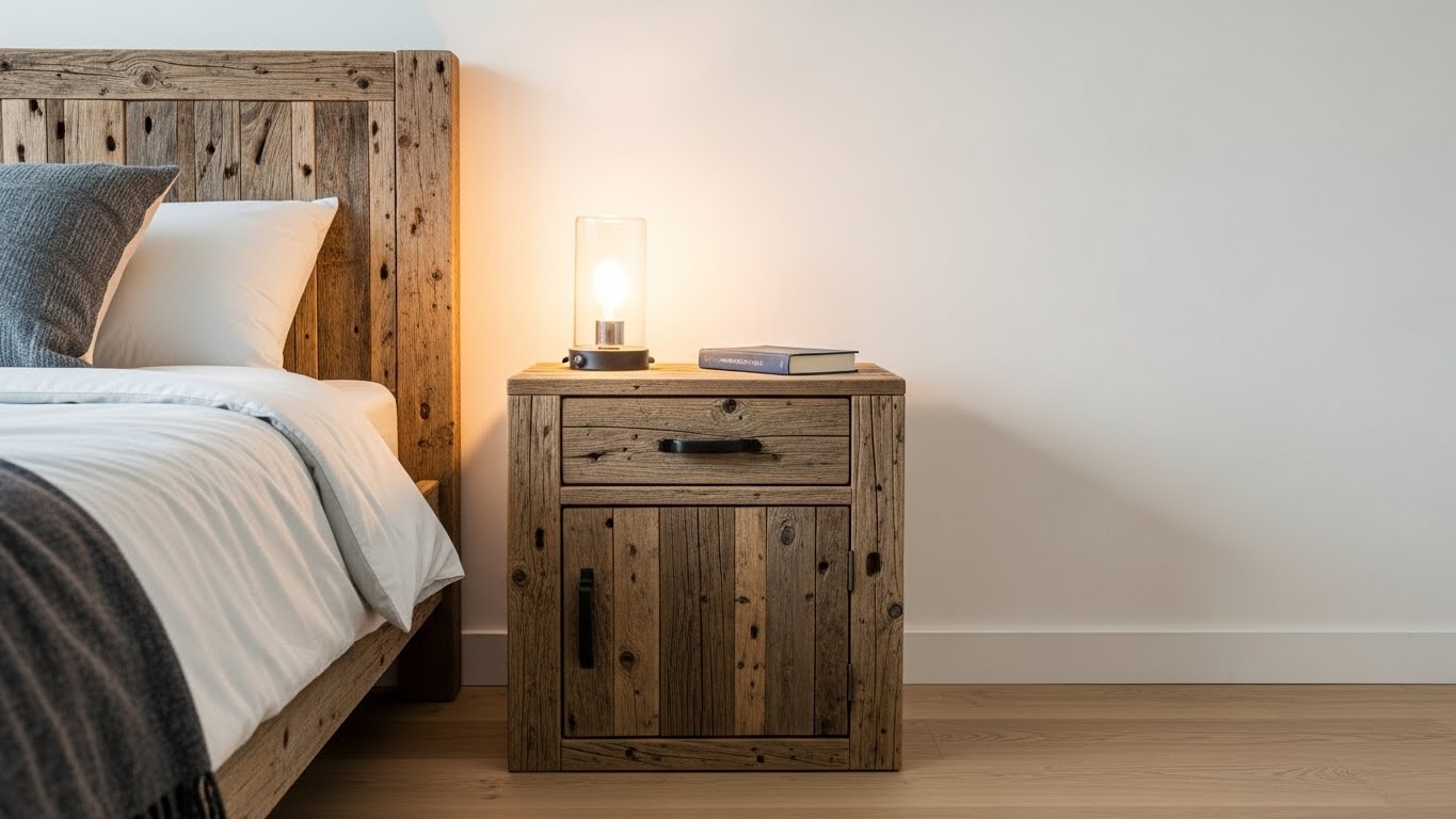 Reclaimed Wood Nightstand Charm