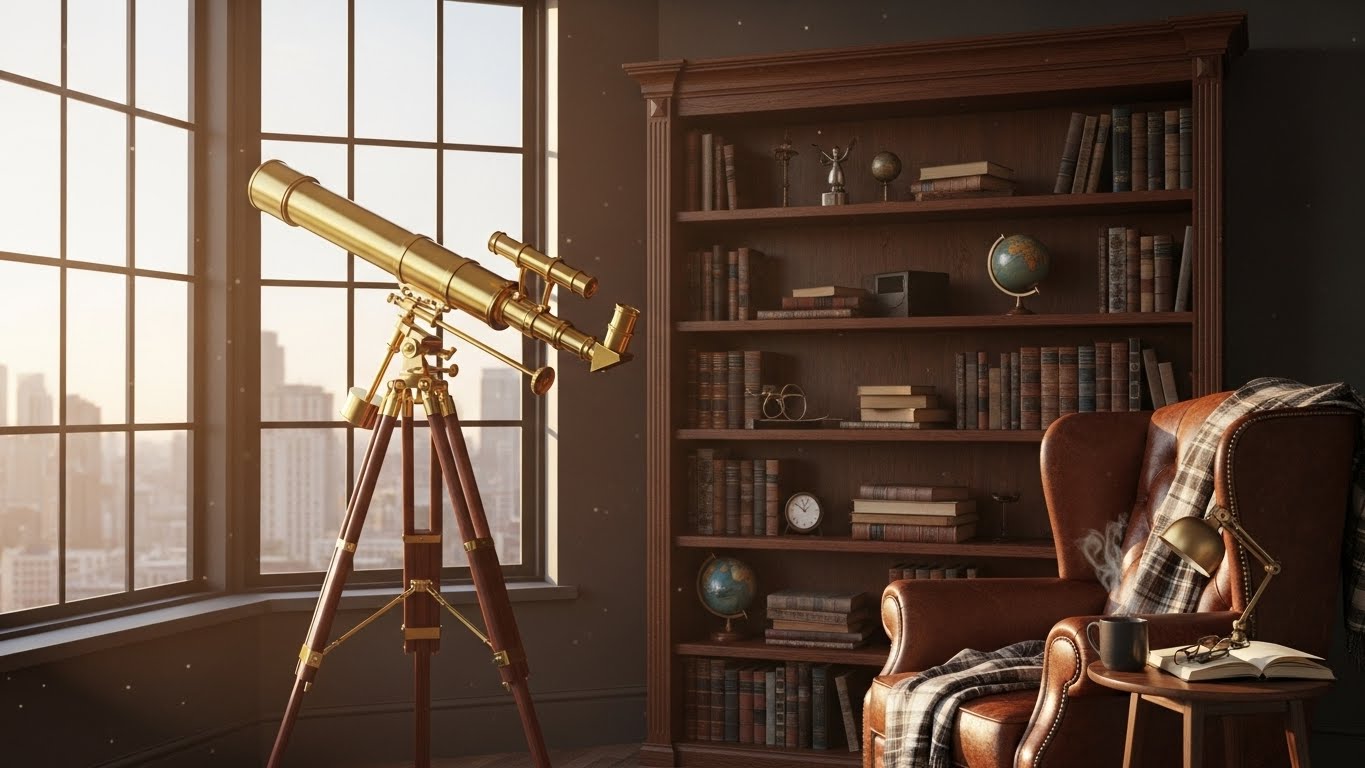 Retro Brass Telescopes