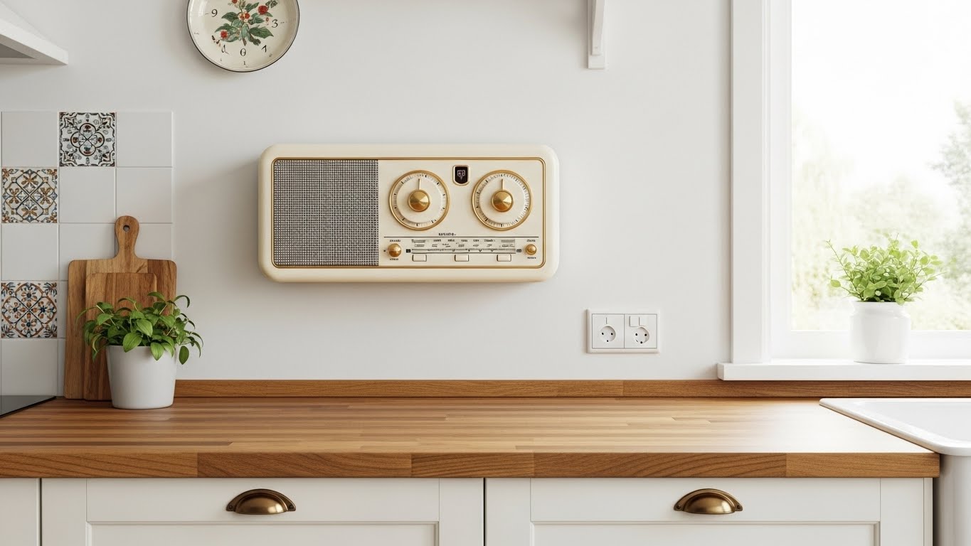 Retro Wall-Mounted Radios