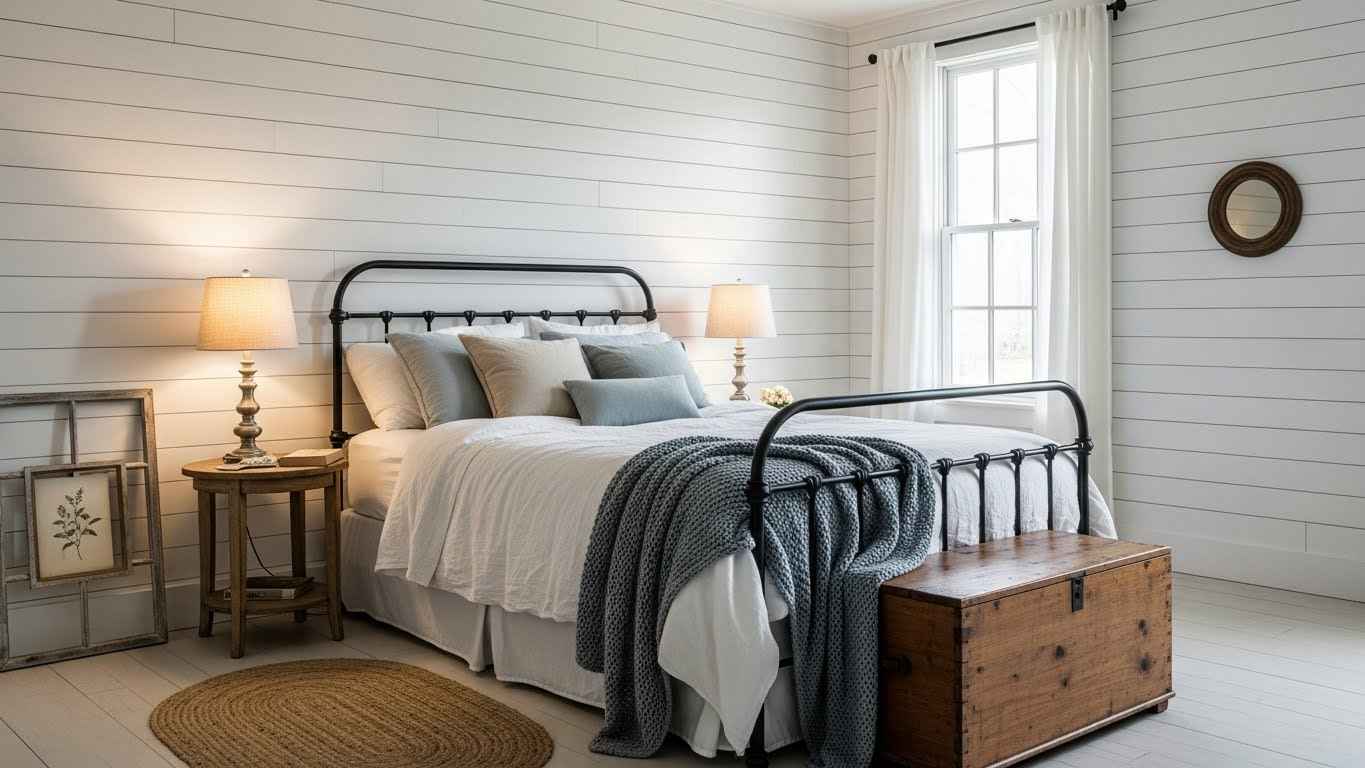 Rustic Charm with Shiplap Walls