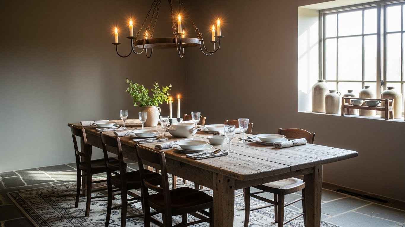 Rustic Mood with Exposed Wood & Stone