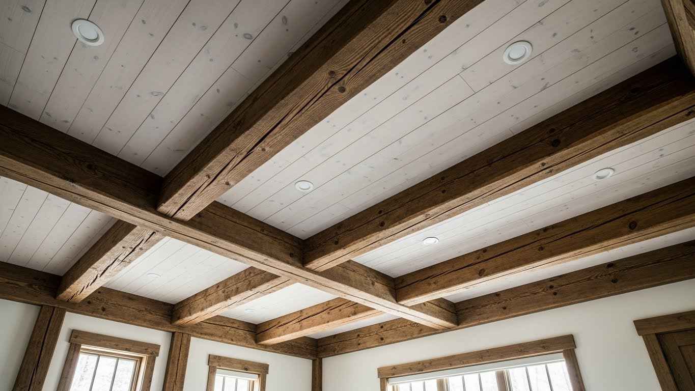 Rustic Wood Beam Ceiling