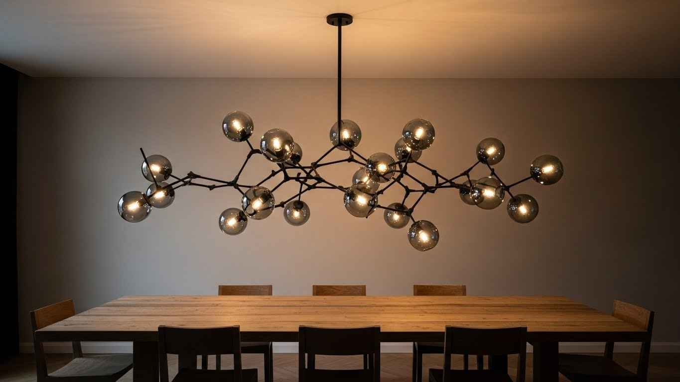 Sculptural Light Fixtures as a Focal Point