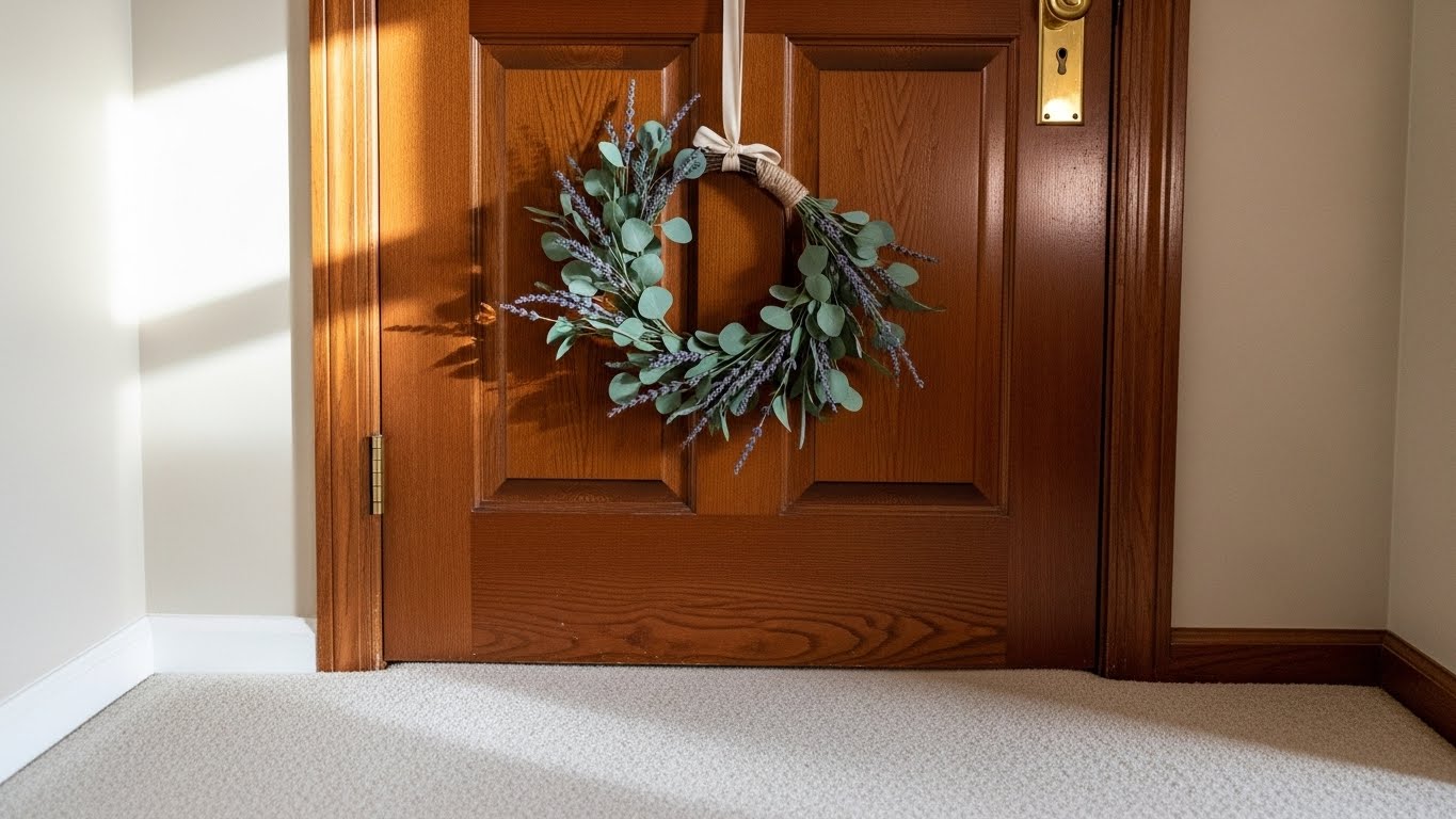 Seasonal Wreaths for the Bedroom Door