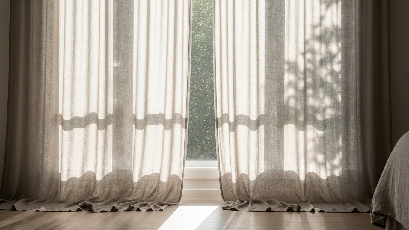 Sew Your Own Simple Linen Curtains