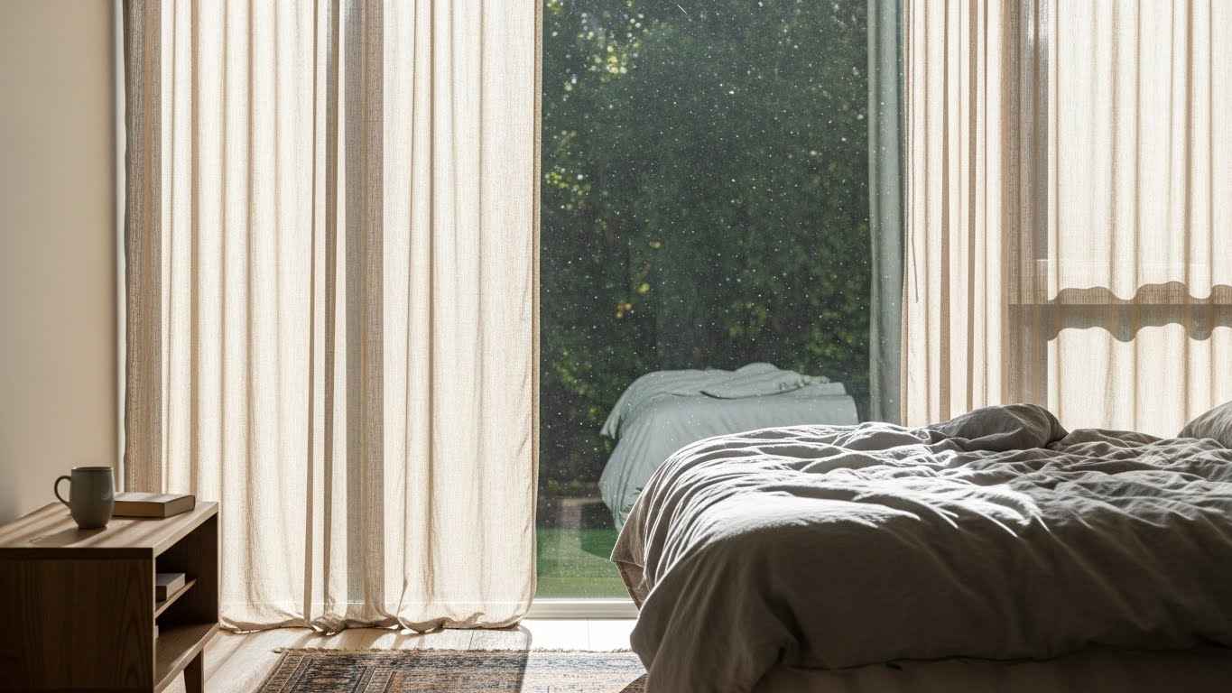 Sheer & Airy Bamboo Curtains