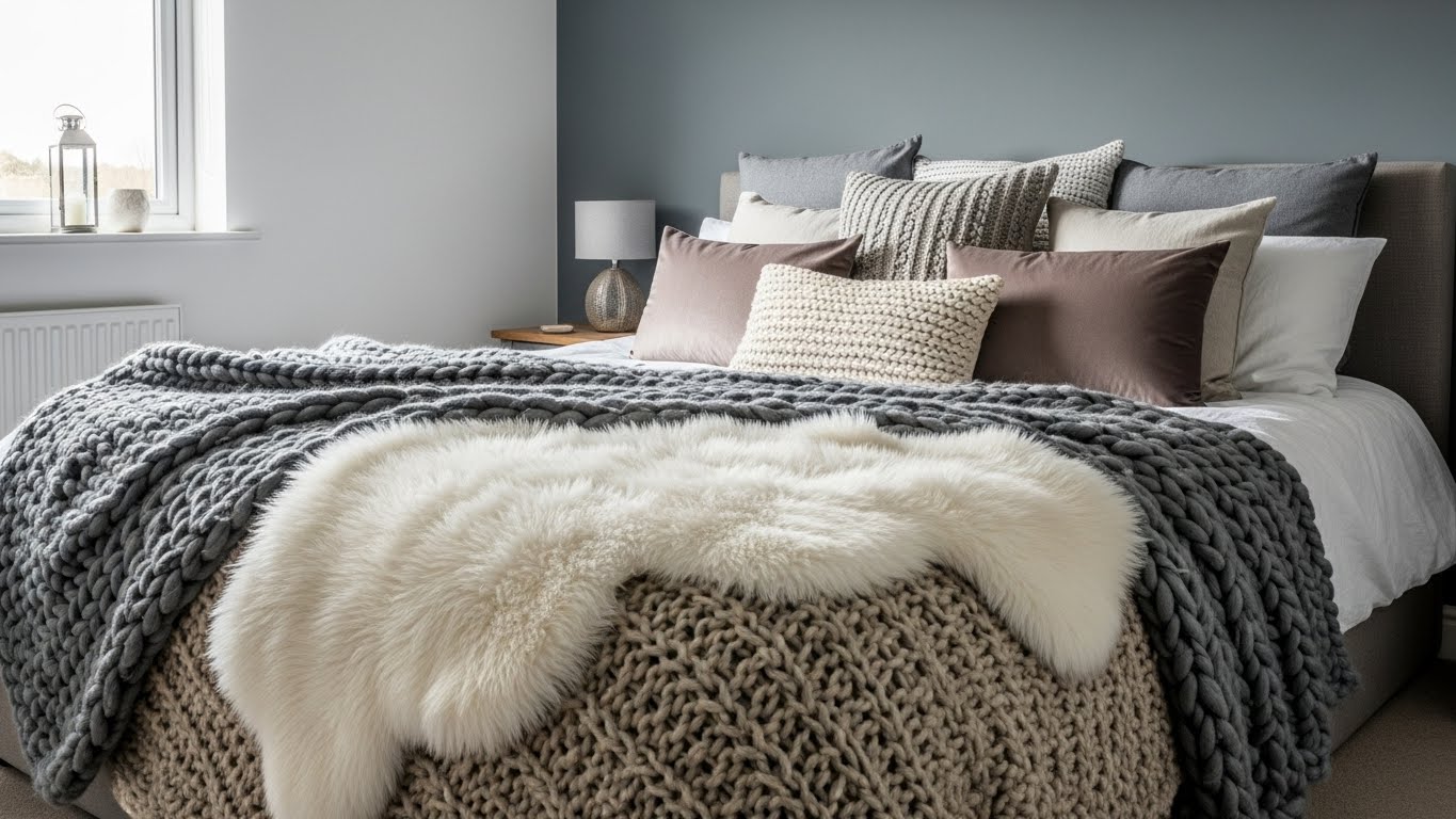 Slate Grey with Plush Textiles