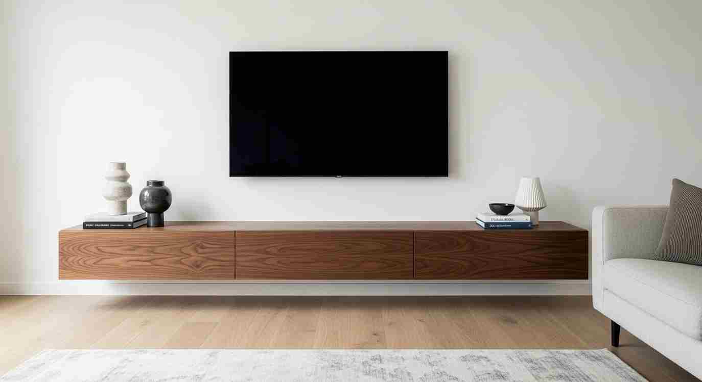 Sleek Dark Walnut Media Console