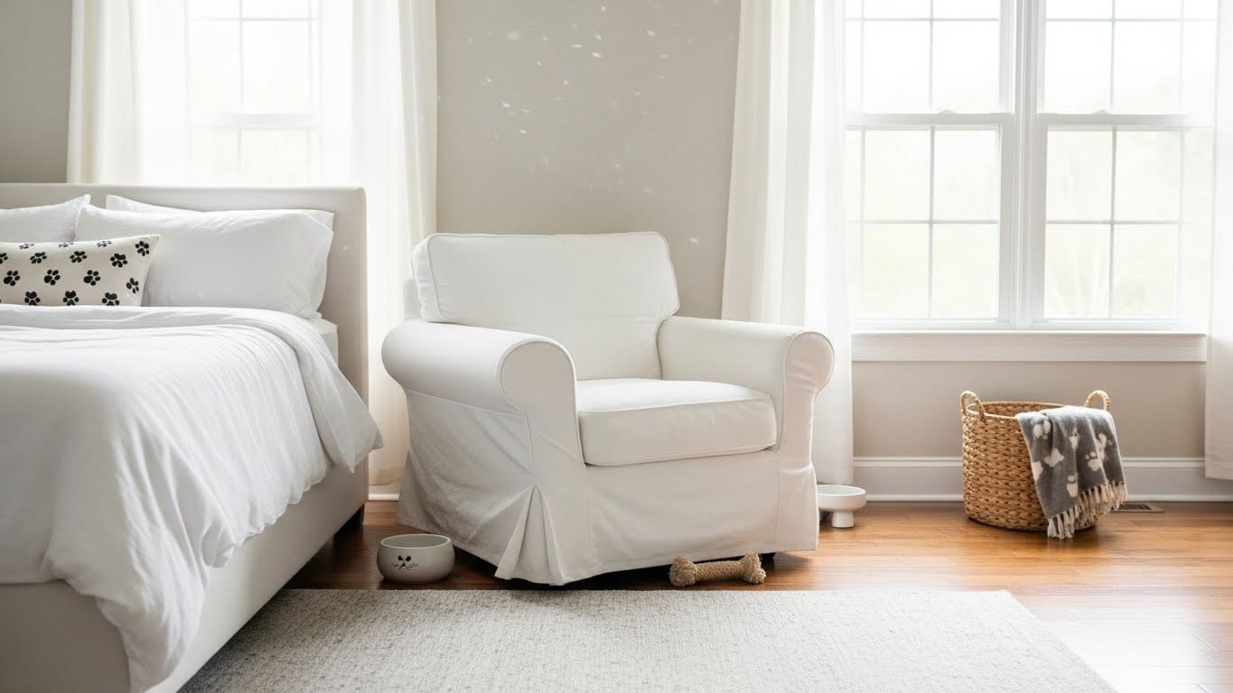 Slipcovered Furniture for Easy Cleaning