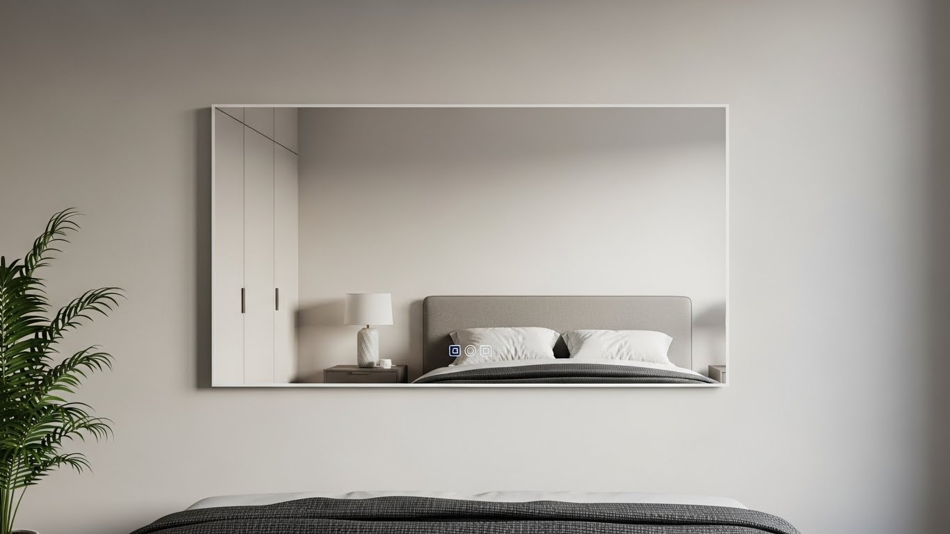 Smart Mirrors with Hidden Displays