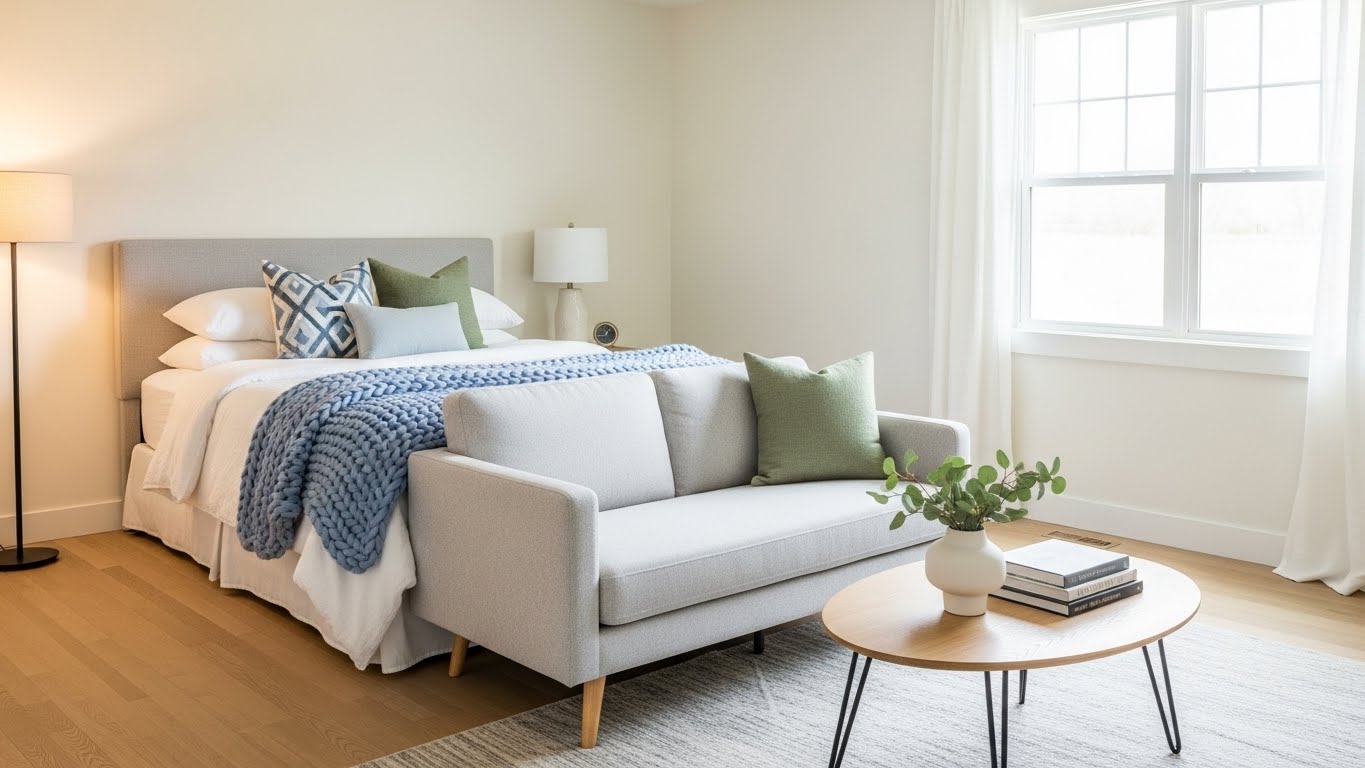 Sofa at the Foot of the Bed
