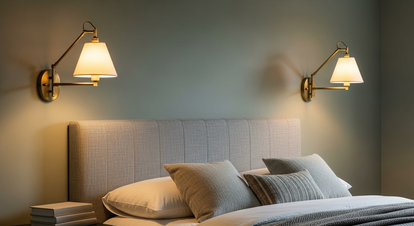 Soft Glow from Wall Sconces