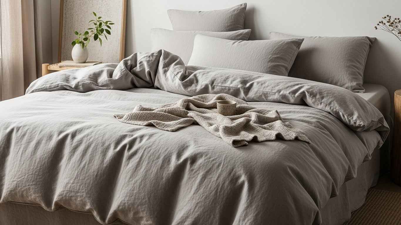 Stone-Washed Linen Bedding