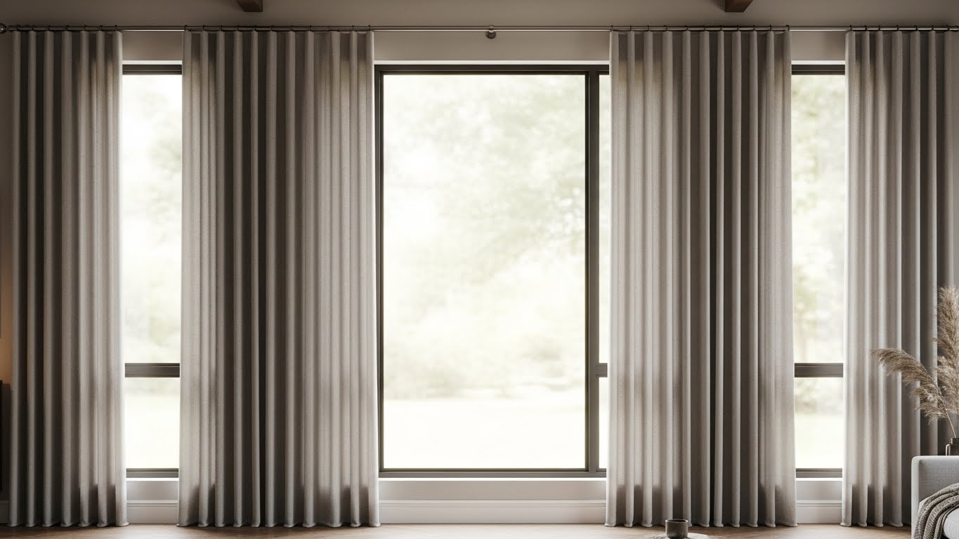Styling Grommet Tops for a Wide Window