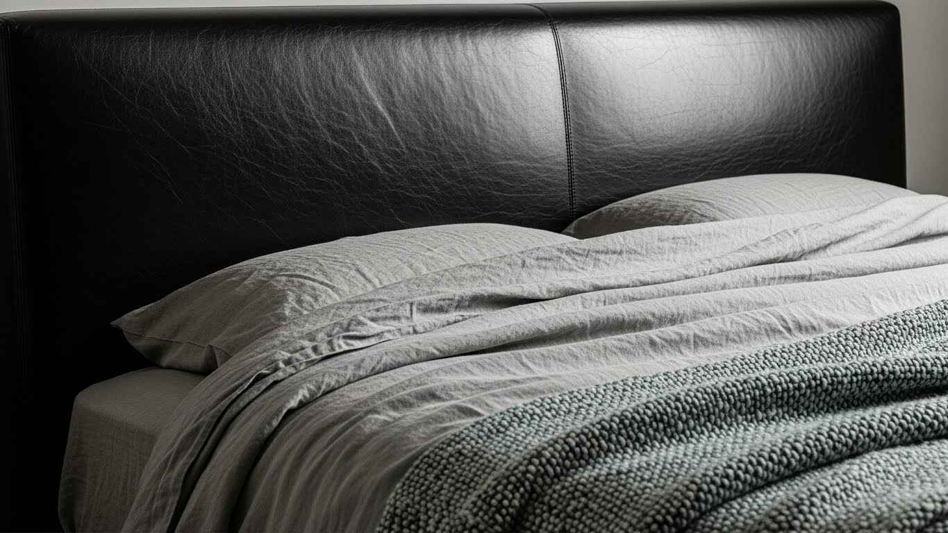 Textural Contrast: Leather & Linen